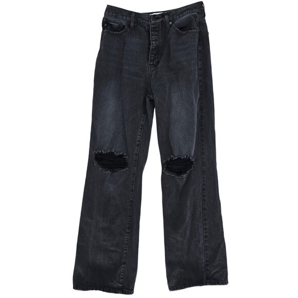 Kancan Montona Ultra High Rise Flare Jeans Dark Gray 9/28 - Picture 1 of 6